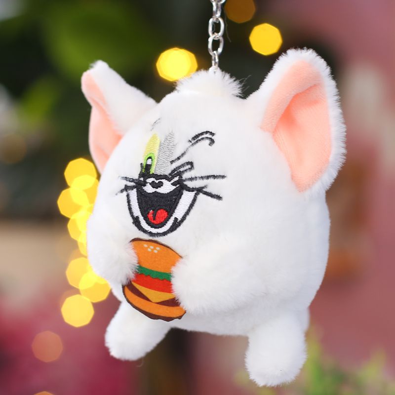 Picture of Cute Lucifer Kitten Mouse Pendant Plush Toy Doll Bag Pendant Doll Keychain Grasp