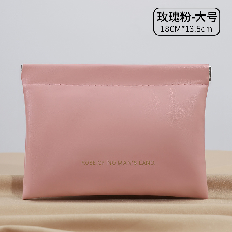 Picture of Ins Portable Large Capacity PU Portable Toiletry Bag Travel Partition Storage Bag Organ Pillow Cosmetic Bag Wholesale