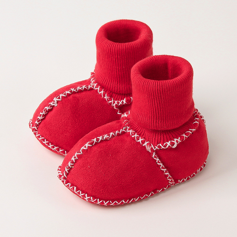Picture of Baby Toddler Shoes, Baby Socks, Winter 0-12 Months Baby Toddler Shoes, Thickeneded and Velvet Soft-Soled Baby Shoes