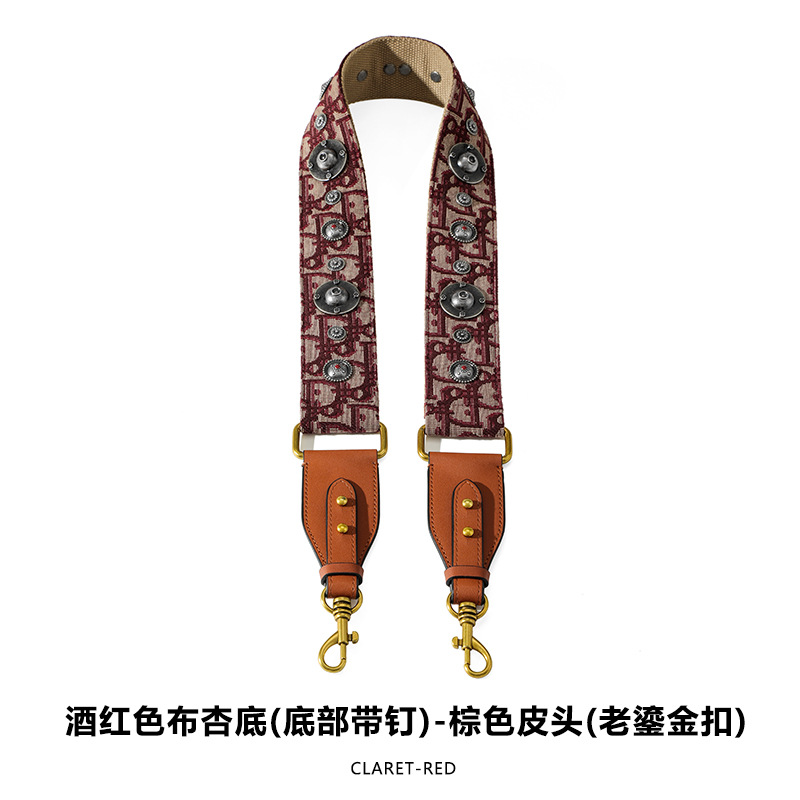 Picture of Mahuangshi MHS-F-66 Wide Bag with Canvas Shoulder Strap Shoulder Crossbody Cowhide Bag Accessories Bag Strap Comfortable D