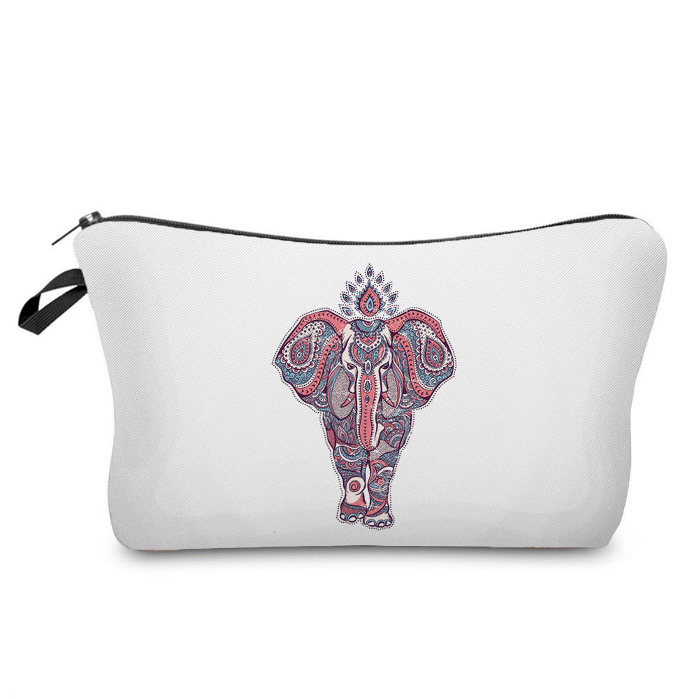 Picture of Factory Direct geometric printing cosmetic bag simple pattern wash bag portable travel cosmetics storage bag
