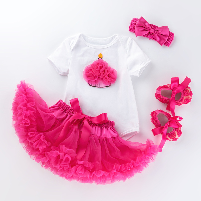 Picture of Cross-border ins Children's Wear Mother's Day Gift Baby Girl Cartoon Hare Purple Pouce Dress Set Baby Skirt