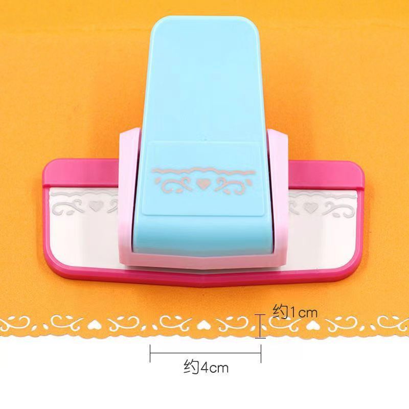 Picture of Embossing device kindergarten children DIY making tool printing machine edge pattern hollow edge beating device toy