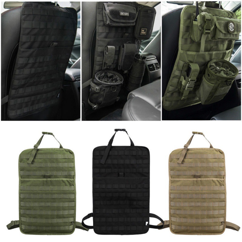 Picture of Multifunctional car seat cushion Molle storage bag rear seat back finishing hanger car storage bag