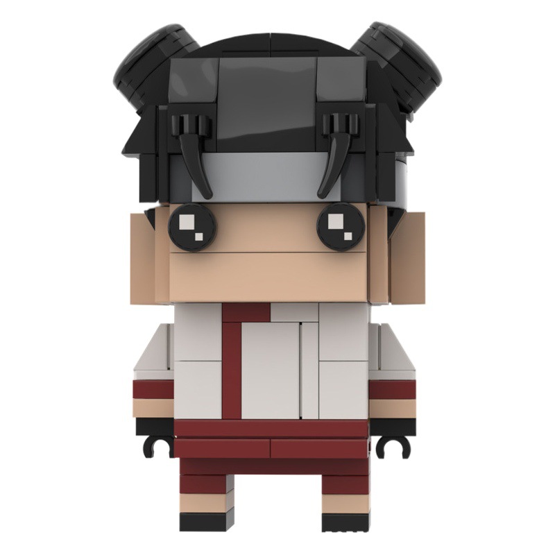 MOC Compatible Lego Small Particle Building Blocks Naruto Series Toys Square Head Boy Class 3 Every Day