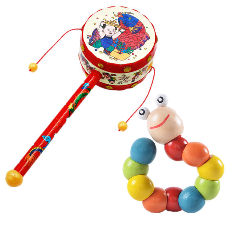 Picture of Newborn baby sand hammer rattle early education puzzle hand bell baby grip training toys 0-6-8-12 months children