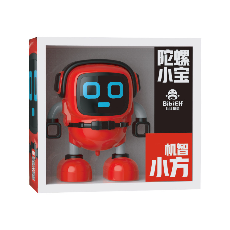 Picture of Bibi elf gyro Xiaobao robot battle gyro toy three-in-one stunt rotating cool bucket small q car