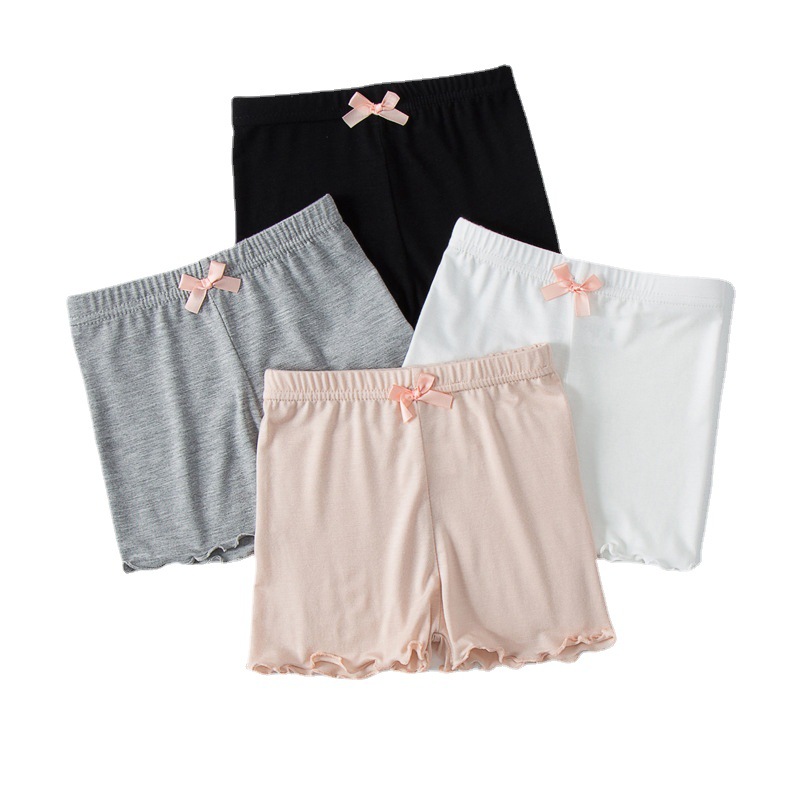 Picture of Girls' Safety Pants Summer Children's Thin Modal Insurance Pants Baby's Anti-running Light 3-point Pants Children's Shorts