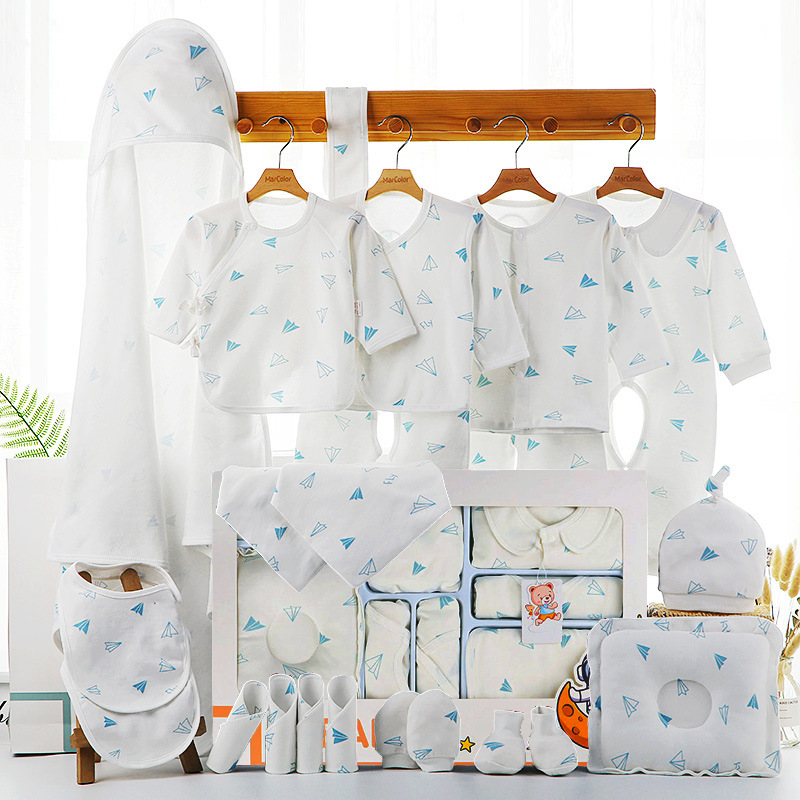 Picture of Baby airplane cartoon clothing gift box birth baby supplies collection gift box suit full set baby clothing gift box