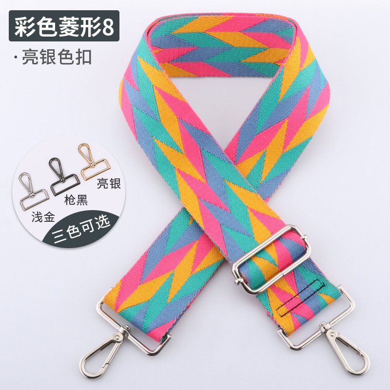 Picture of New Color Diamond Strap Adjustable Shoulder Strap 5cm Widened Shoulder Strap Strap Strap Single Shoulder Crossbody Strap in stock