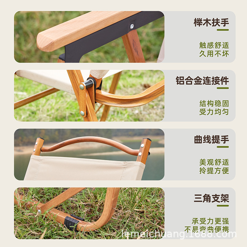 Picture of Portable Camping Picnic Folding Chair Kermit Chair Outdoor Folding Chair Stall Egg Roll Table Fishing Stool suit