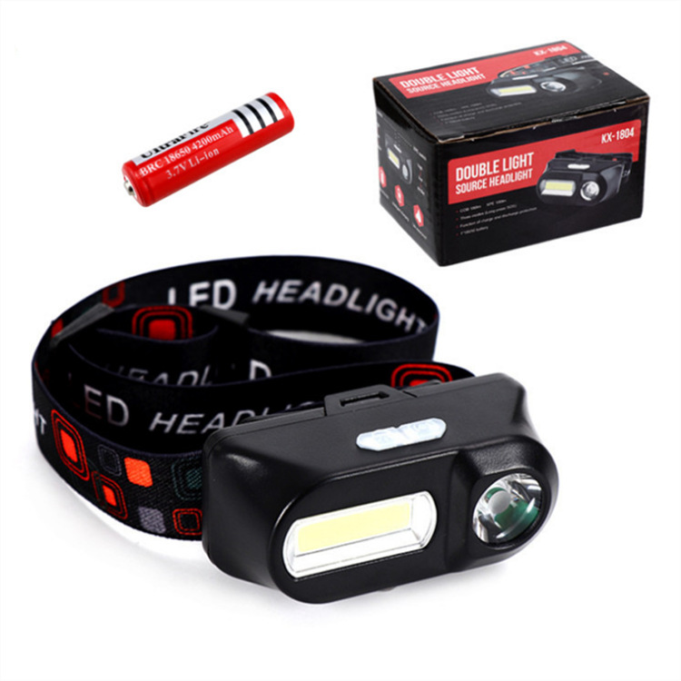 Picture of Multi-function USB interface charging headlight COB outdoor emergency headlight 18650 battery fishing light