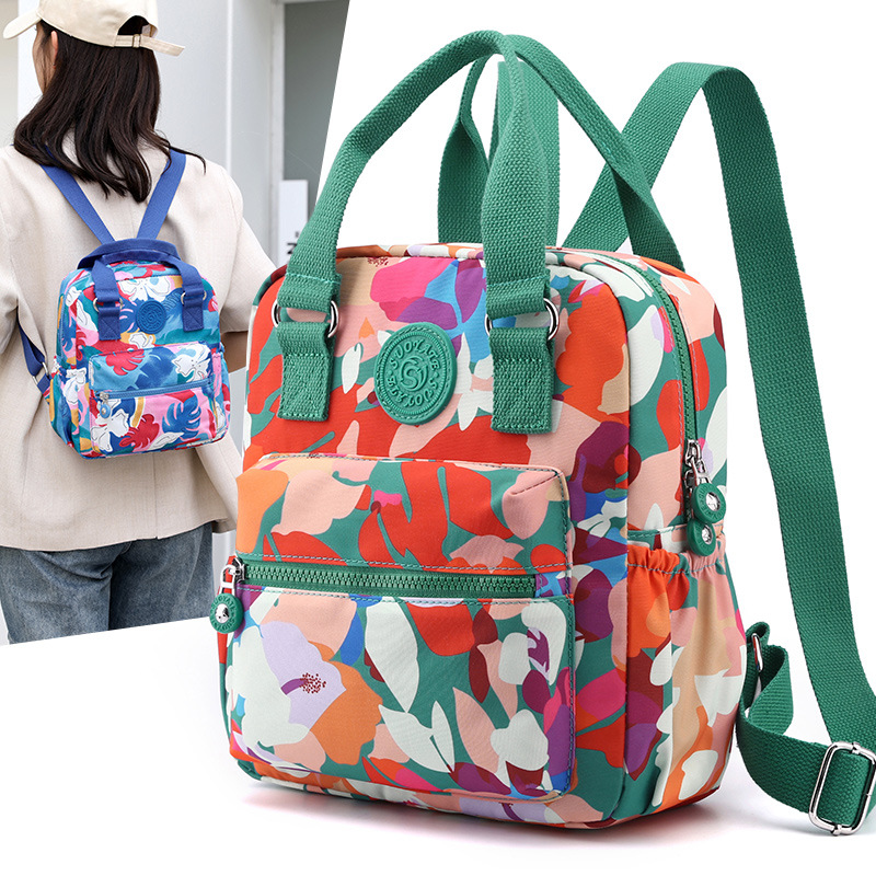 Picture of Simple Schoolbag Printed Backpack High-end Women's Portable Waterproof Backpack Large Capacity Shoulder Bag Cross-Border