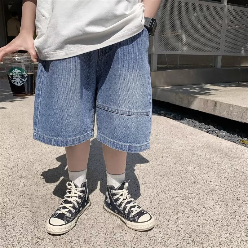 Picture of Artistic Children's Wear Ins Fashion Trend Lazy Harajuku Men's Pants New Style Elegant All-match Pants Popular Japanese Style