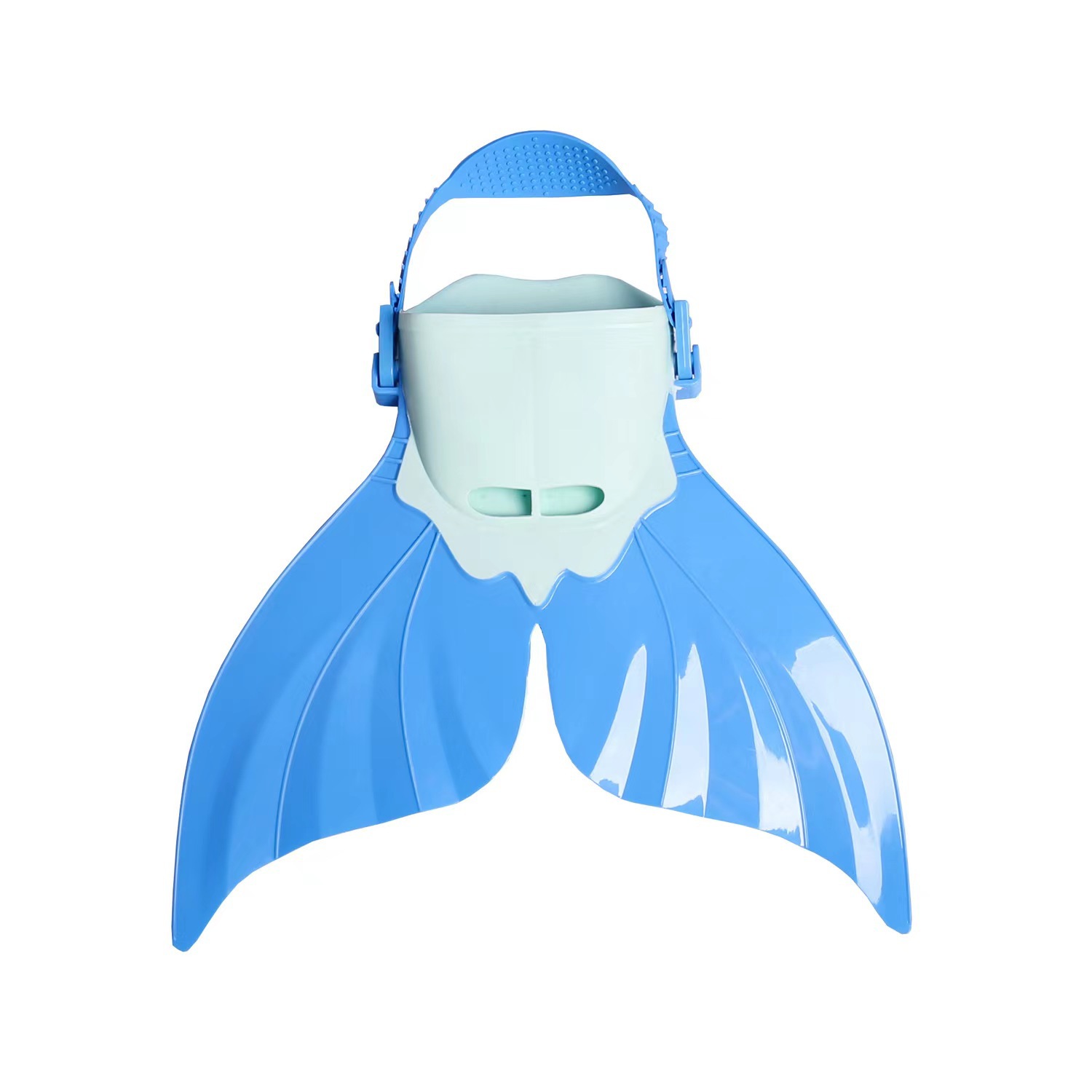 Picture of Mermaid Flippers Single-piece Whale Tail Flippers Swimming Training Flippers Children's Diving Swimming Equipment Swimming Products
