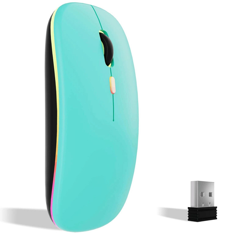 Picture of Cross-Border Explosive Dual-mode 5.0 Bluetooth wireless mouse charging mute office games for mobile phone tablet
