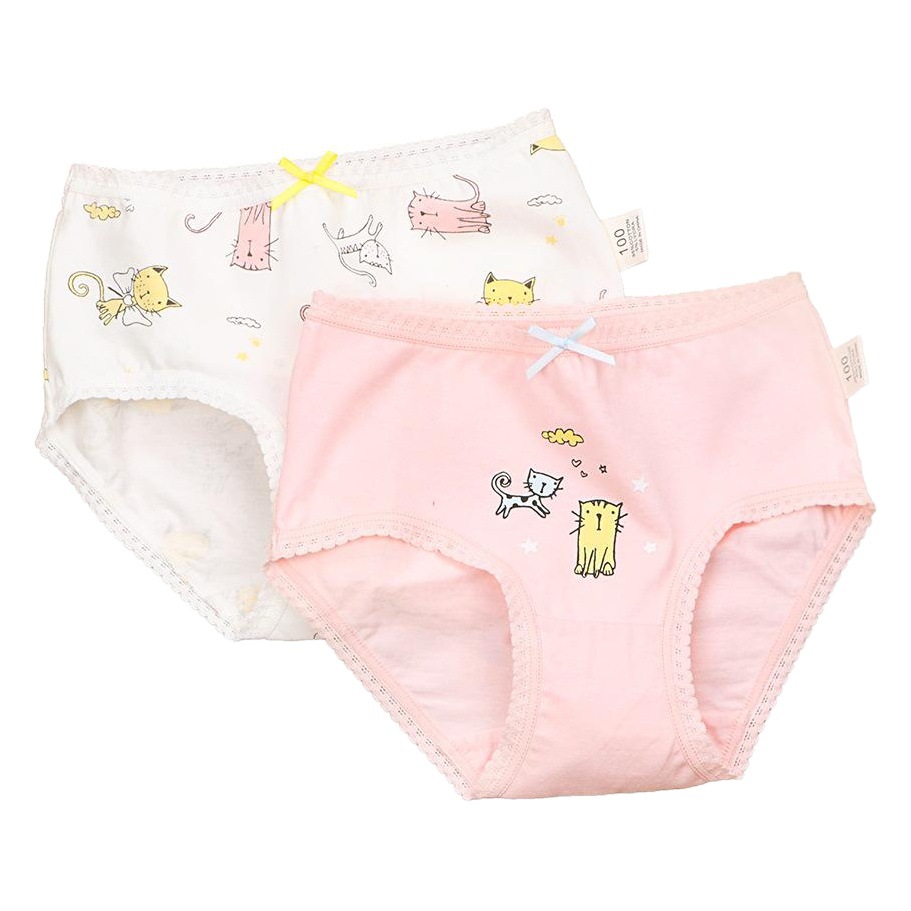 Girls briefs cotton lace cartoon children's shorts summer student breathable girl baby underwear wholesale