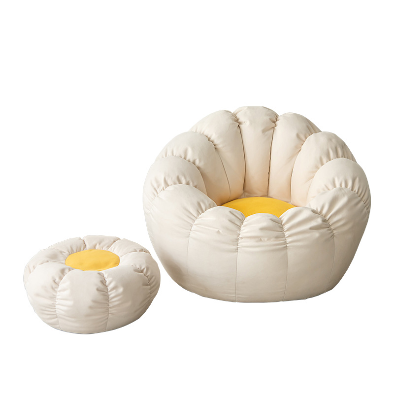 Picture of Bean Bag Pumpkin Style Lazy Sofa Bean Bag Tatami Living Room Single Bedroom Balcony Small Chair Lazy Style