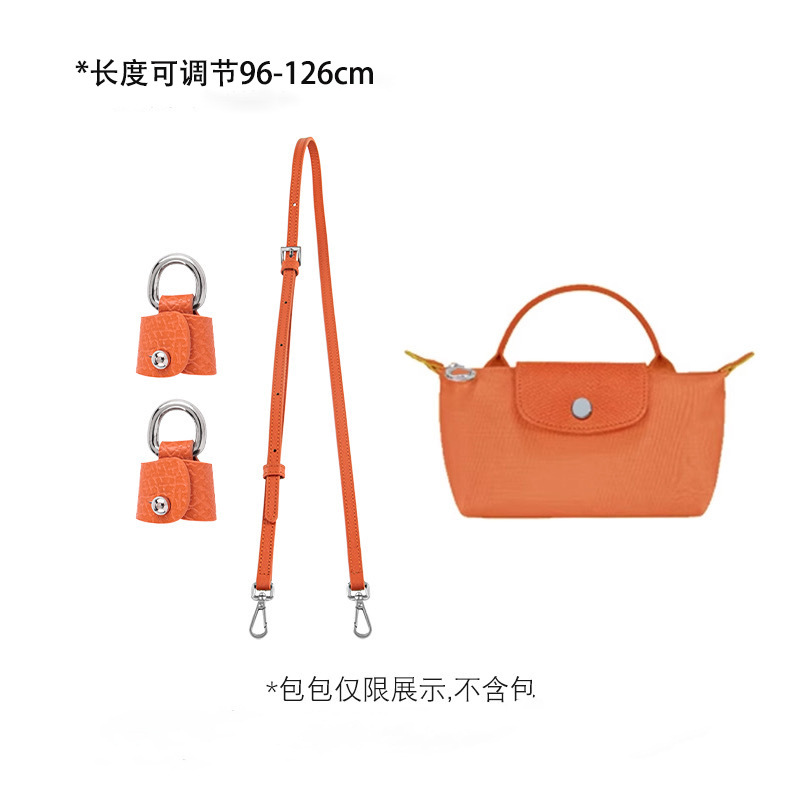 Picture of Mini Dumpling Bag Cowhide Shoulder Strap Punch-Free Crossbody Bag with Mini Adjustable Replacement Genuine Leather Strap