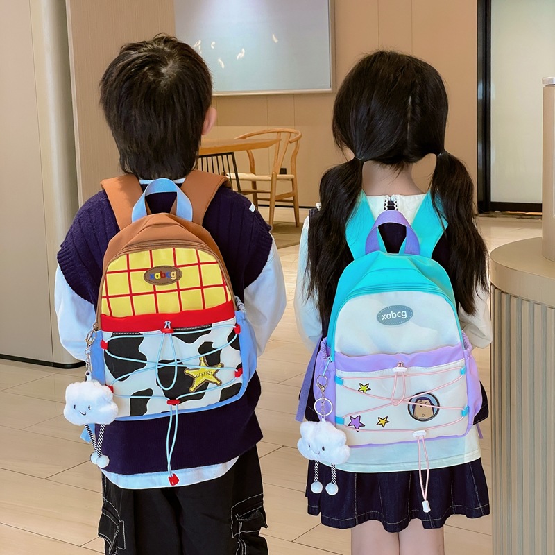 Children's School Bag 2024 New Cartoon Cute Doll Backpack Kindergarten Primary School Students Backpack Fashion Casual Bag