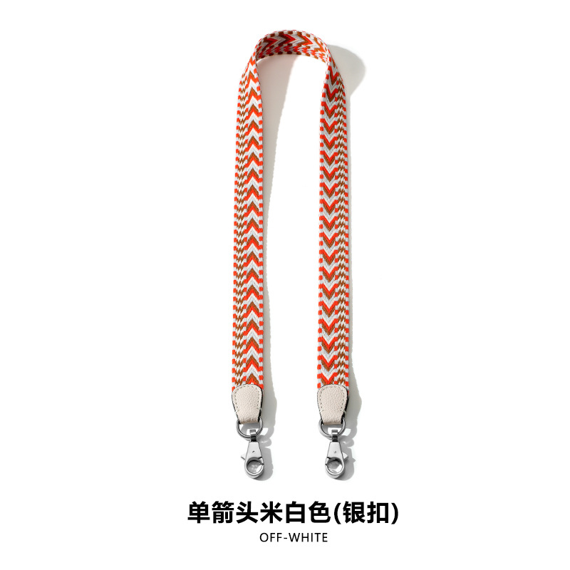 Picture of MHS-F-33 Single Arrow Pattern Wide Shoulder Strap with Litchi Pattern Strap High-end Canvas Patchwork Bag Shoulder Strap Accessories