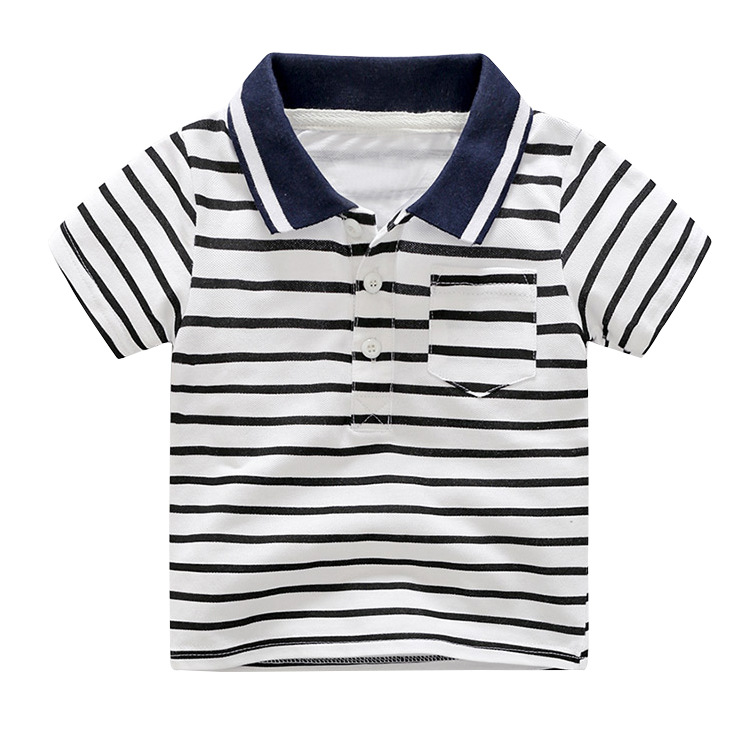 Picture of Boys' Summer Short-sleeved T-shirt Children's Round Collar Shirt Baby's Three-dimensional Cartoon Casual Short-sleeved Top New Fashionable