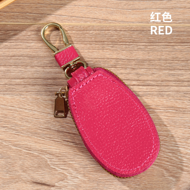 Picture of New key case men's and women's multi-functional mini universal car large capacity zipper waist hanging couple key chain high-end