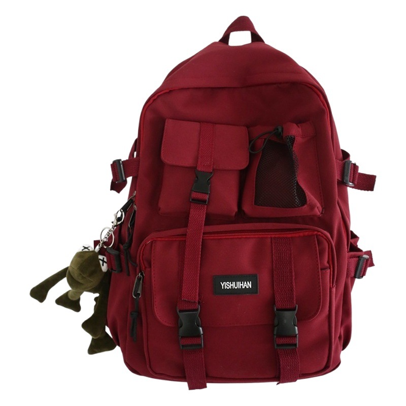ins schoolbag women's Korean-style Harajuku ulzzang high school student junior high school student simple backpack men's large capacity backpack