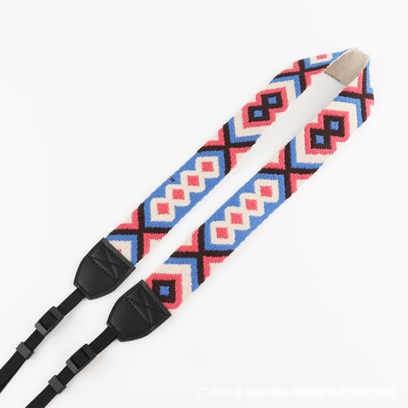 Picture of SLR Camera Shoulder Strap Camera Strap Waterproof Shock Absorbing Decompression 3.8cm Ethnic Jacquard Camera Strap