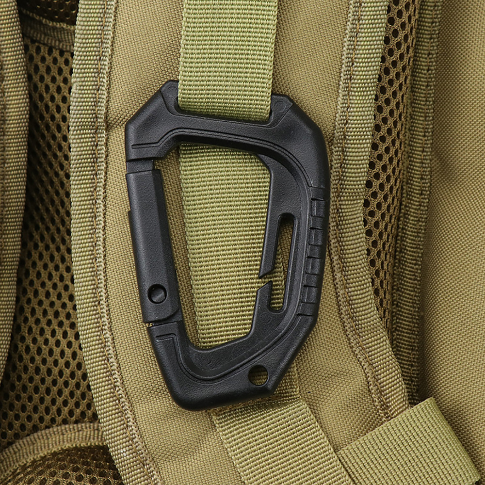 Picture of Plastic Steel D-Shaped Carabiner Outdoor Backpack Quick Release Buckle Portable Camping Style Equipment Mountaineering Key Chain Outdoor Quick Release Buckle