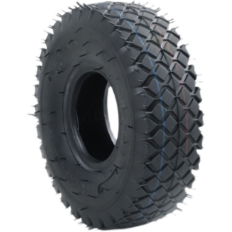Picture of 4.10/3.50-4 Inner and Outer Tire 350-4 Inner and Outer Tire Hand Push Tiger Cart Cart Inflatable Inner Tire