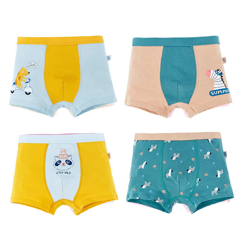 Picture of Children's underwear men's boxer cotton children's wholesale student shorts boys a children's Four Corners 9 Cartoon