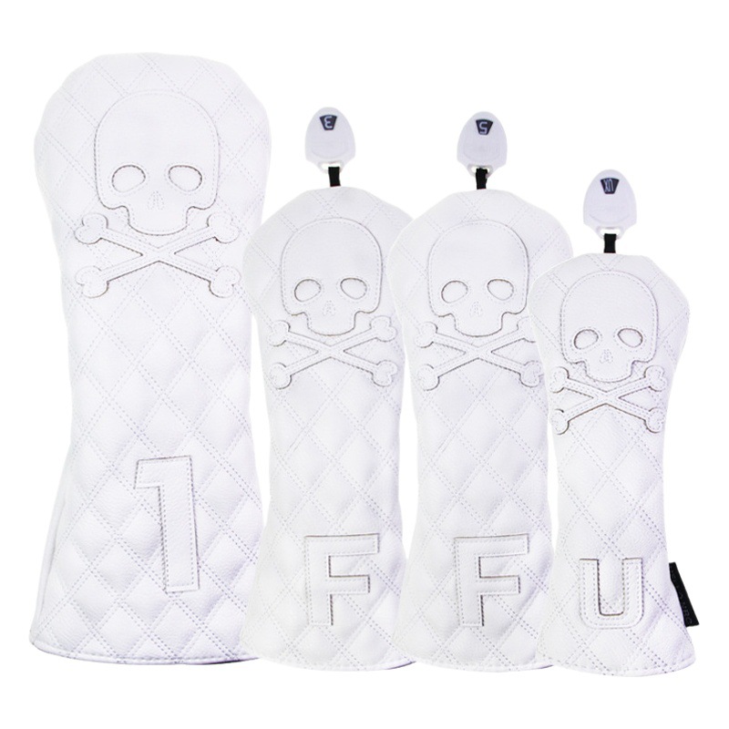 Golf rod cover rhombus skull protective cover 1/3/5/UT rod cap cover golf rod cover waterproof