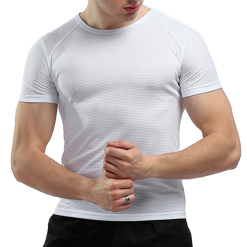 Picture of Cross-Border Independent 2024 Summer New Men's Quick-Drying T-Shirt Youth Plus Size Mountaineering Round Neck Short-Sleeved T-Shirt
