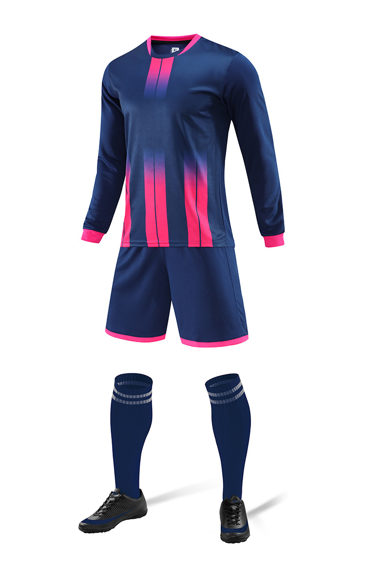 Picture of Children's Clothing Men's and Women's Long-Sleeved Football Uniform for Primary and Secondary School Students Football Uniform for Competition Sports Volleyball Training Team Uniform