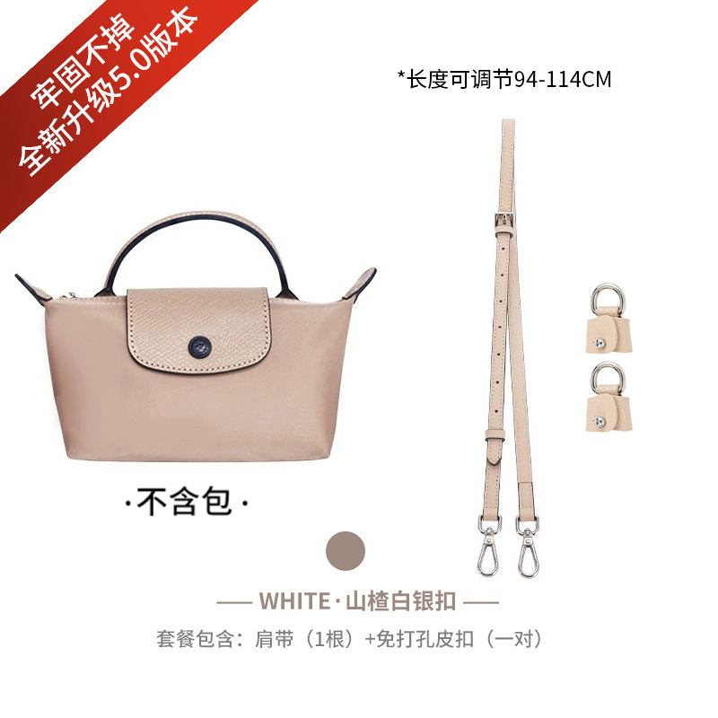 Picture of Mini Dumpling Bag Cowhide Shoulder Strap Punch-Free Crossbody Bag with Mini Adjustable Replacement Genuine Leather Strap