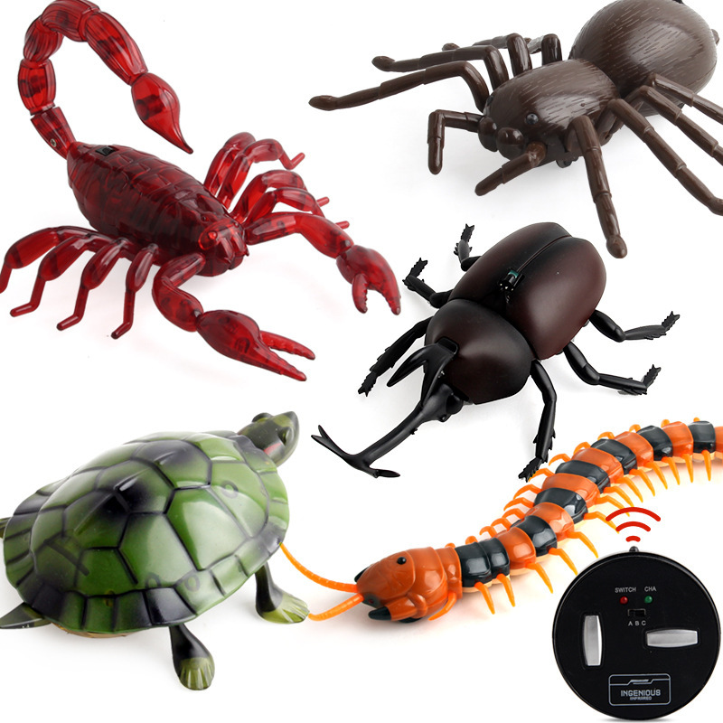 Picture of New strange remote control scorpion centipede turtle spider beetle infrared induction reptile electric remote control toy