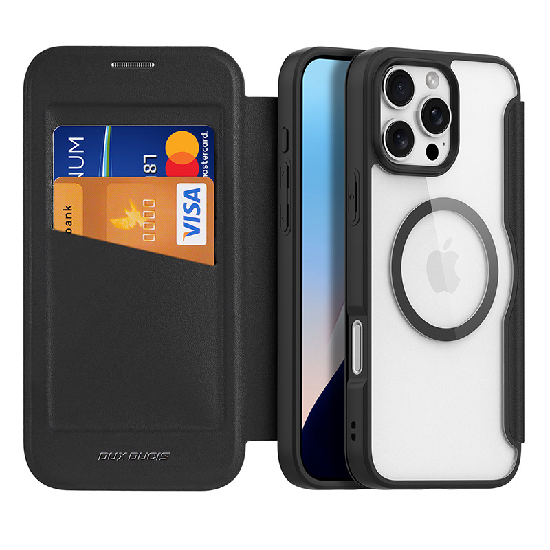 Picture of Suitable for Iphone16 Magnetic Holder Mobile Phone Case Cross-Border Wholesale Apple 16Pro Flip Dual Card Protective Cover