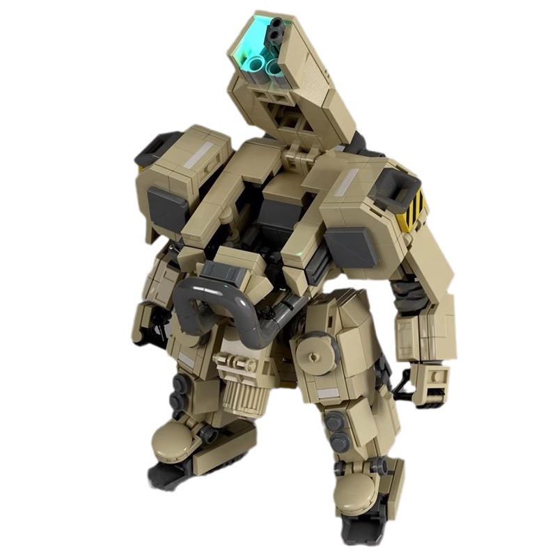 Picture of MOC building blocks compatible with Lego creative suit desert robot inspired Assembly restore EXO Mech small particles men