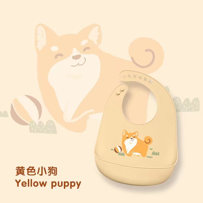 Picture of Baby Dining Bib Stereo Silicone Baby Waterproof Super Soft Food Food Bucket Children Children's Slippery Bucket Wash-Free Cross-Border
