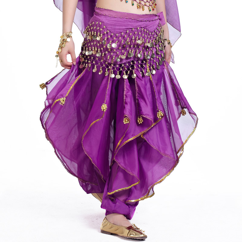 Picture of Belly Dance Clothing Chiffon Lantern Pants Dance Performance Underwear Swivel Pants Halloween Decorative Pants Tribal Dance Pants