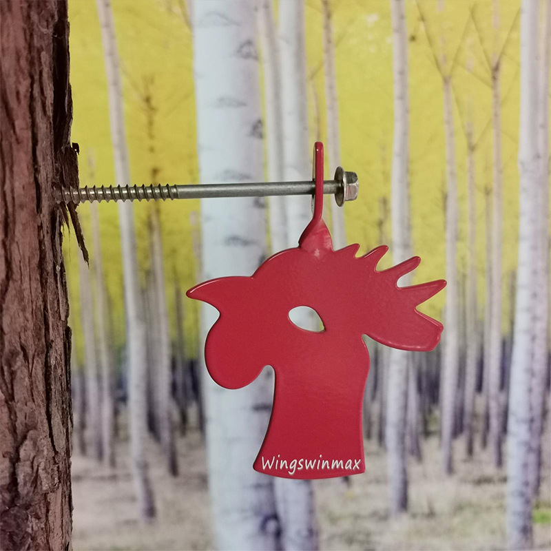 Picture of Shooting practice double-sided target chicken head target portable durable hanging thick target metal shooting target shooting training target