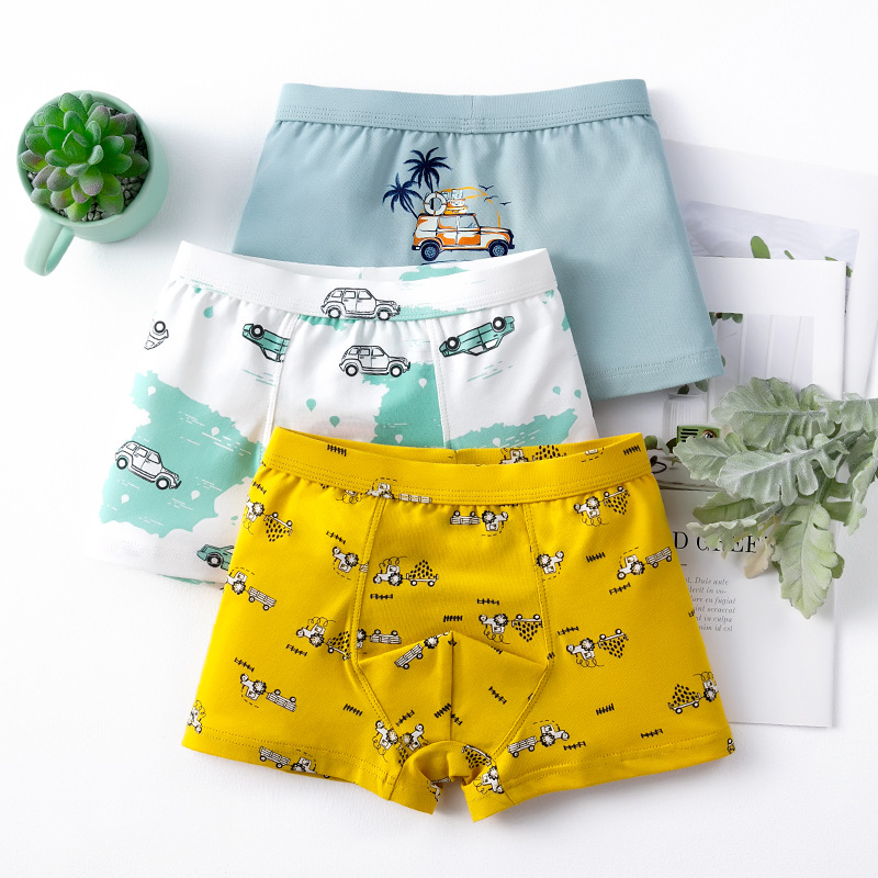Picture of Children's underwear boys cotton 50 boxers boys boxer shorts cartoon medium and large children's Briefs boys