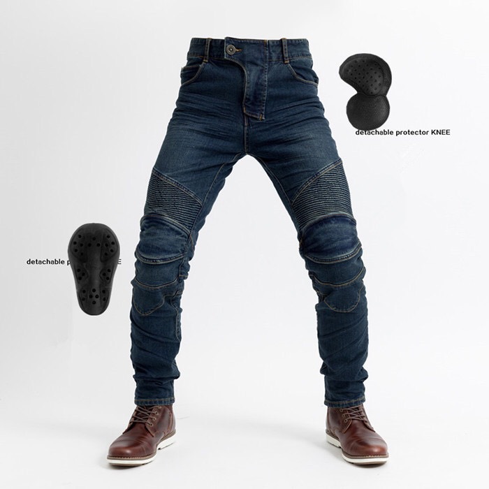 Motorcycle Spring and Summer New Style Riding Pants with Lid Four Seasons Anti-Shatter Motorcycle Jeans Men's and Women's Slim-Fit Racing Pants Upgrade