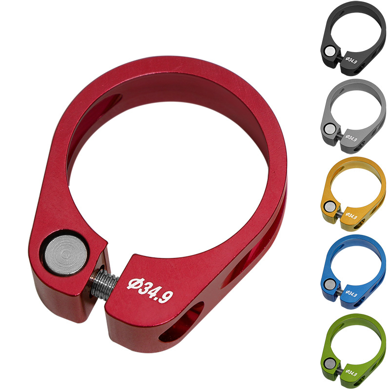 Picture of Mountain Bike Seat Clamp Seat Rod Lock Highway Seat Clamp 31.8 34.9mm Seat Clamp Cross Border