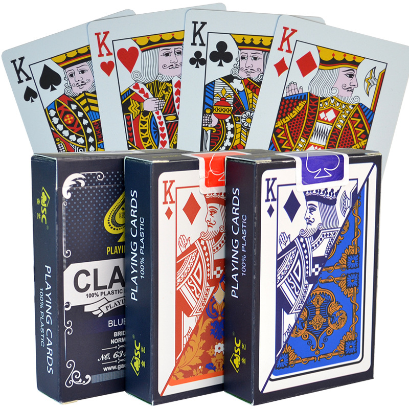 Plastic Poker Small Plate Washable Baccarat Black Jack Dou Landlord Niu Bull Plastic Poker