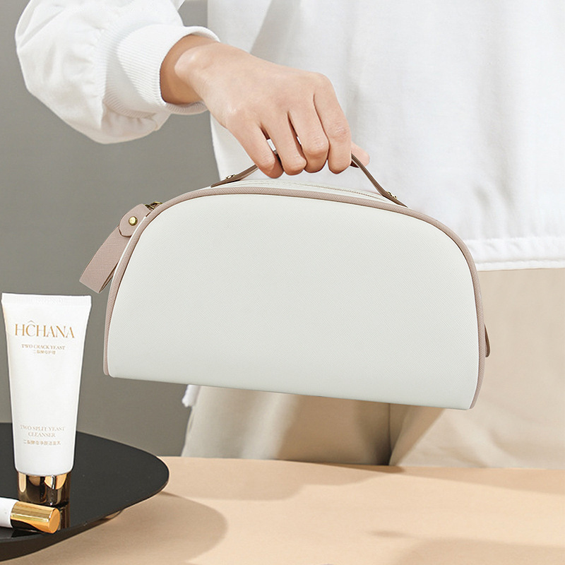 Picture of New high-value double-pull cosmetic storage bag cosmetic bag a batch of portable travel cosmetic bag