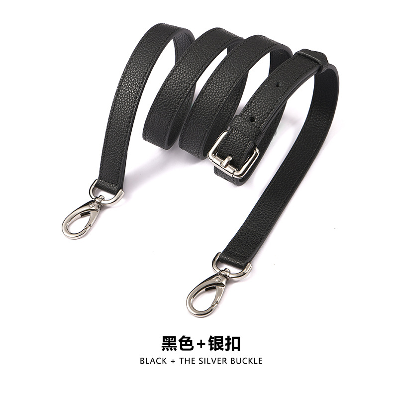 Picture of Ma Huangshi MHS-A-3 Black Litchi Pattern Adjustable Women's Bag Strap Single Buy Replacement Bandwidth Shoulder Strap Crossbody