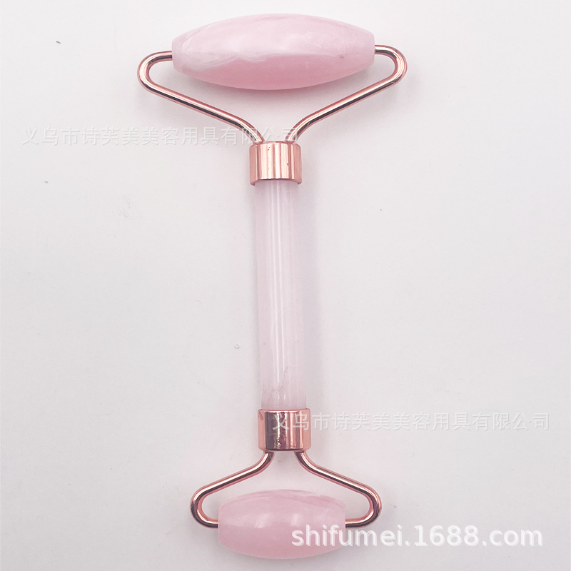 Picture of Custom wholesale jade roller face massage roll Xiuyu jade massage instrument powder crystal jade roller set