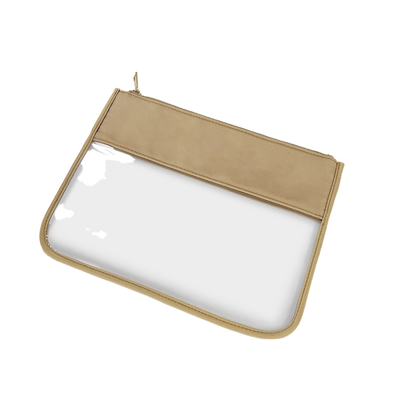 Picture of Simple PVC Transparent Shrunken Bag Waterproof Cosmetic Bag Beach Waterproof Mobile Phone Bag S/M Large Capacity Breathable Cosmetic Bag